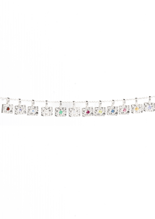 Ember Birthstone Necklace - Silver