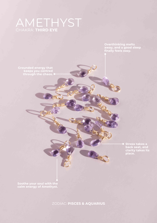 Amethyst Droplet - February Birthstone