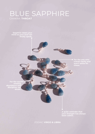 Sapphire Droplet - September Birthstone