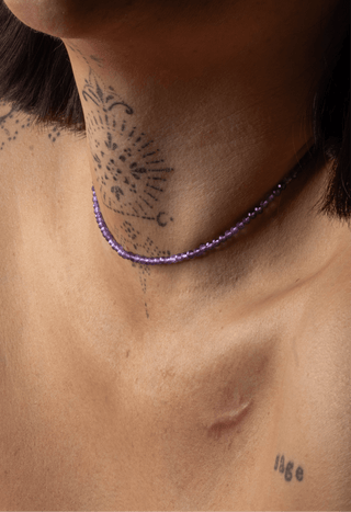 Amethyst Beaded Necklace