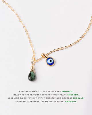 Emerald Petite Droplet - May Birthstone