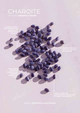 Russian Charoite Droplet