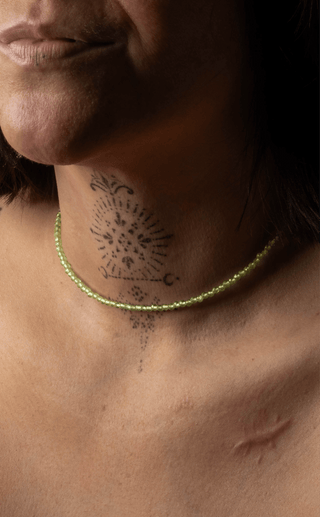 Peridot Beaded Necklace