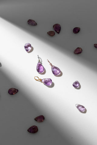 Amethyst Droplet - February Birthstone
