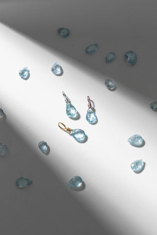 Aquamarine Droplet - March Birthstone