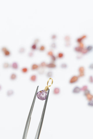 Pink Spinel Petite Droplet