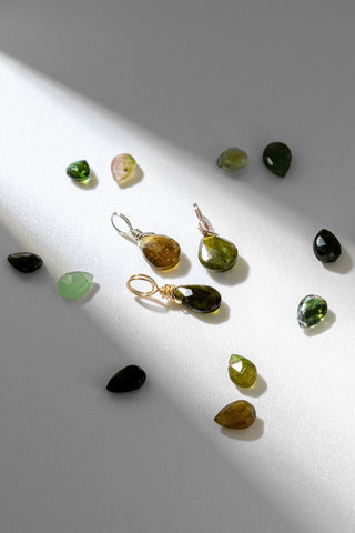 Green Tourmaline Droplet