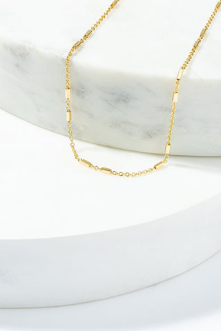 Juni Chain Necklace - 14K Rose Gold Plated
