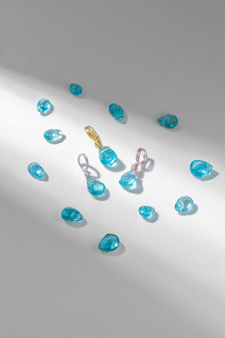 Blue Apatite Petite Droplet