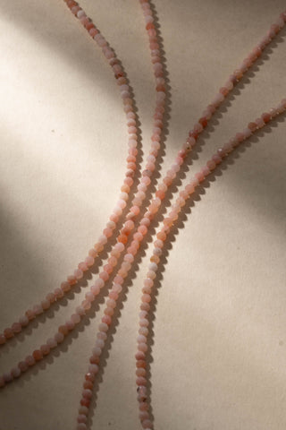 Pink Opal Beaded Necklace