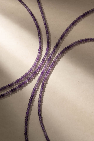Amethyst Beaded Bracelet