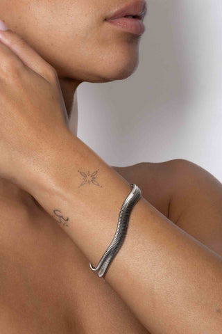 Bold Herringbone Bracelet