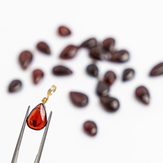 Garnet Droplet - January Birthstone
