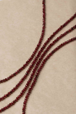 Garnet Beaded Necklace