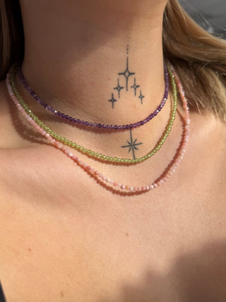 Peridot Beaded Necklace