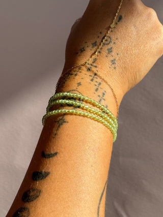 Peridot Beaded Bracelet