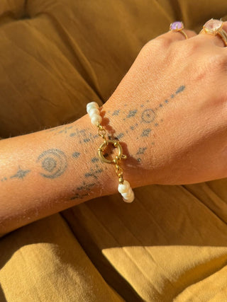 Pearl Charm Bracelet