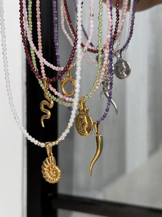 Moonstone Beaded Necklace