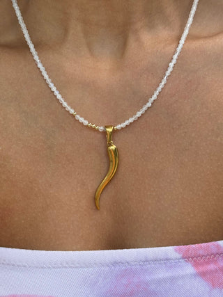 Moonstone Beaded Necklace