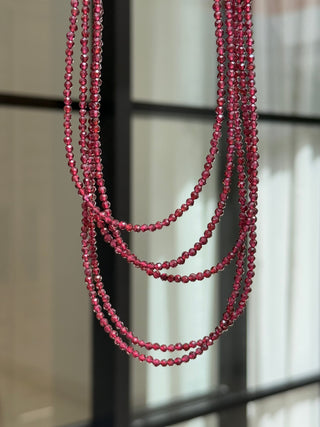 Garnet Beaded Necklace