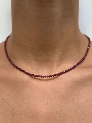 Garnet Beaded Necklace