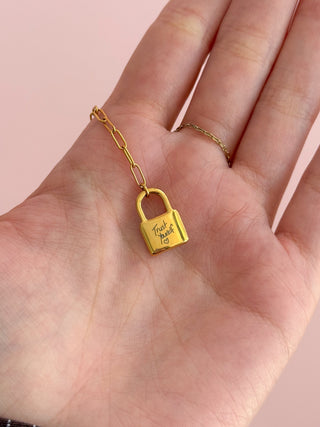 Forever Yours Lariat Necklace - Engravable, 18k PVD Gold