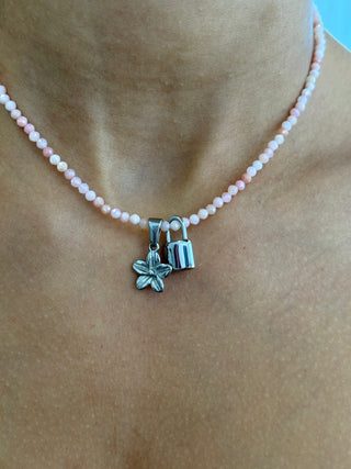 Forever Yours Padlock Charm - Engravable, Silver