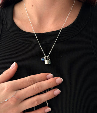 Forever Yours Padlock Charm - Engravable, Silver