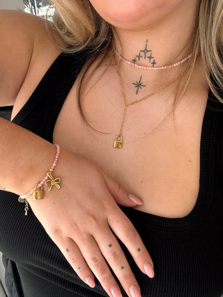 Forever Yours Lariat Necklace - Engravable, 18k PVD Gold