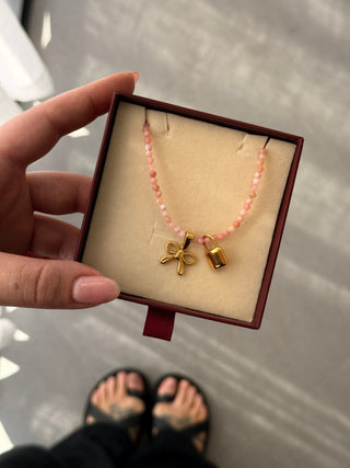 Forever Yours Padlock Charm - Engravable, 18k PVD Gold