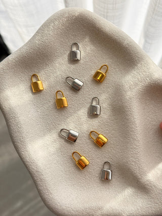 Forever Yours Padlock Charm - Engravable, 18k PVD Gold