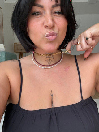 Moonstone Beaded Necklace