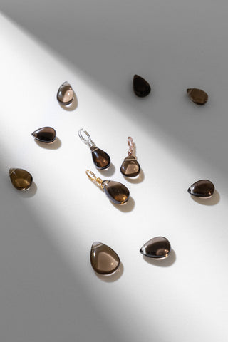 Smoky Quartz Droplet