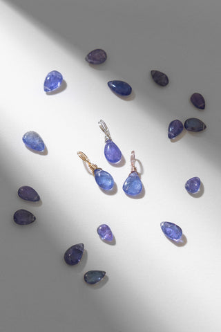 Tanzanite Droplet - December Birthstone