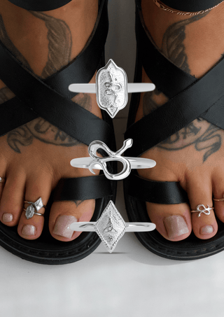 3 x Toe Ring Bundle - Sterling Silver