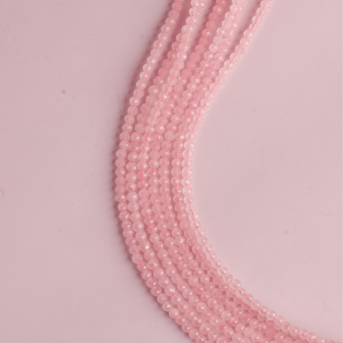 Rose Quartz for Self Love - Crystal Beaded Bracelet