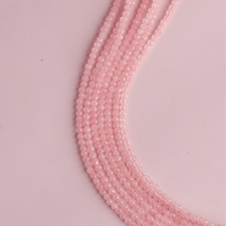 Rose Quartz Crystal Beaded Anklet