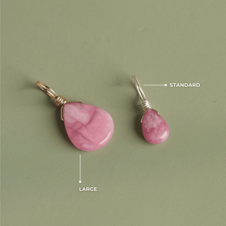 Milky Ruby for Passion - Crystal Charm