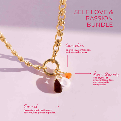 Self Love & Passion 3 x Crystal Charm Bundle