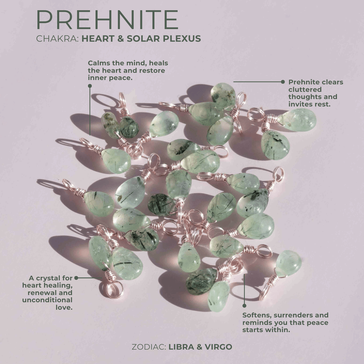 Prehnite for Alignment - Crystal Charm