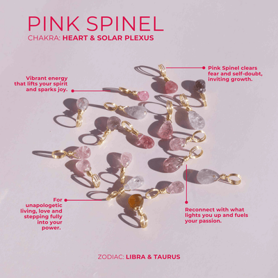 Pink Spinel Petite Droplet