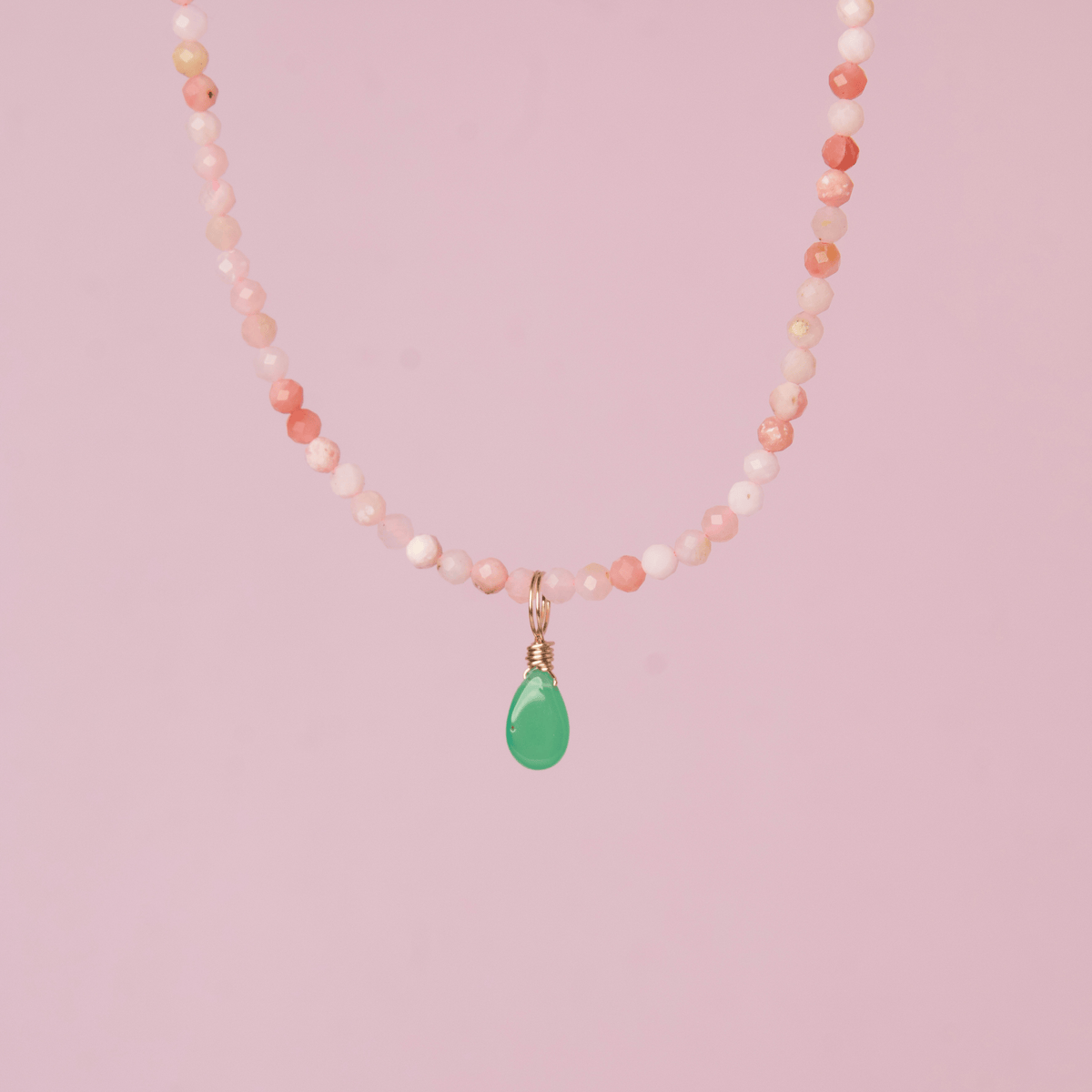 New Chapter Bundle: Chrysoprase + Pink Opal Necklace (Post Breakup)