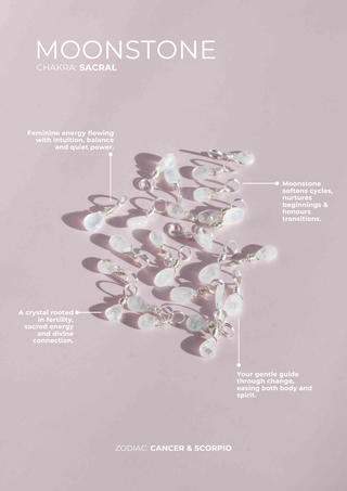 Moonstone Droplet - June Birthstone