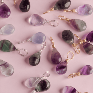 Rainbow Fluorite for Less Overthinking - Crystal Charm