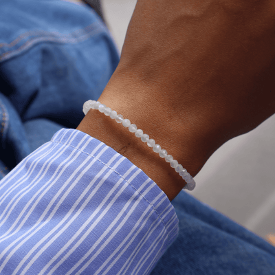 Moonstone Crystal Beaded Bracelet