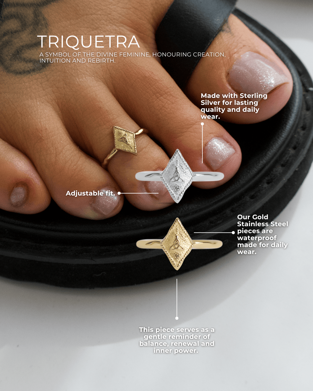Triquetra Toe Ring