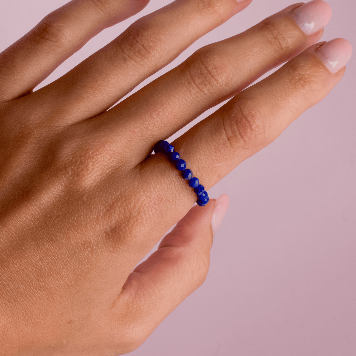 Lapis Lazuli for Wisdom | Crystal Beaded Ring
