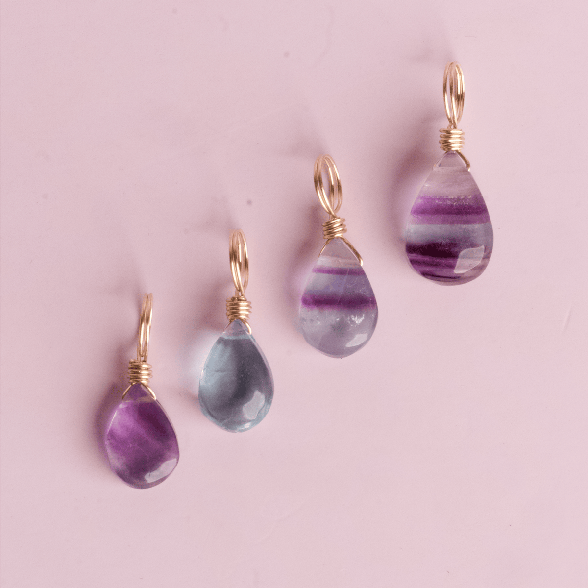 Rainbow Fluorite for Less Overthinking - Crystal Charm