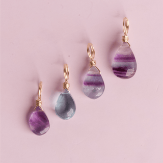Rainbow Fluorite for Less Overthinking - Crystal Charm