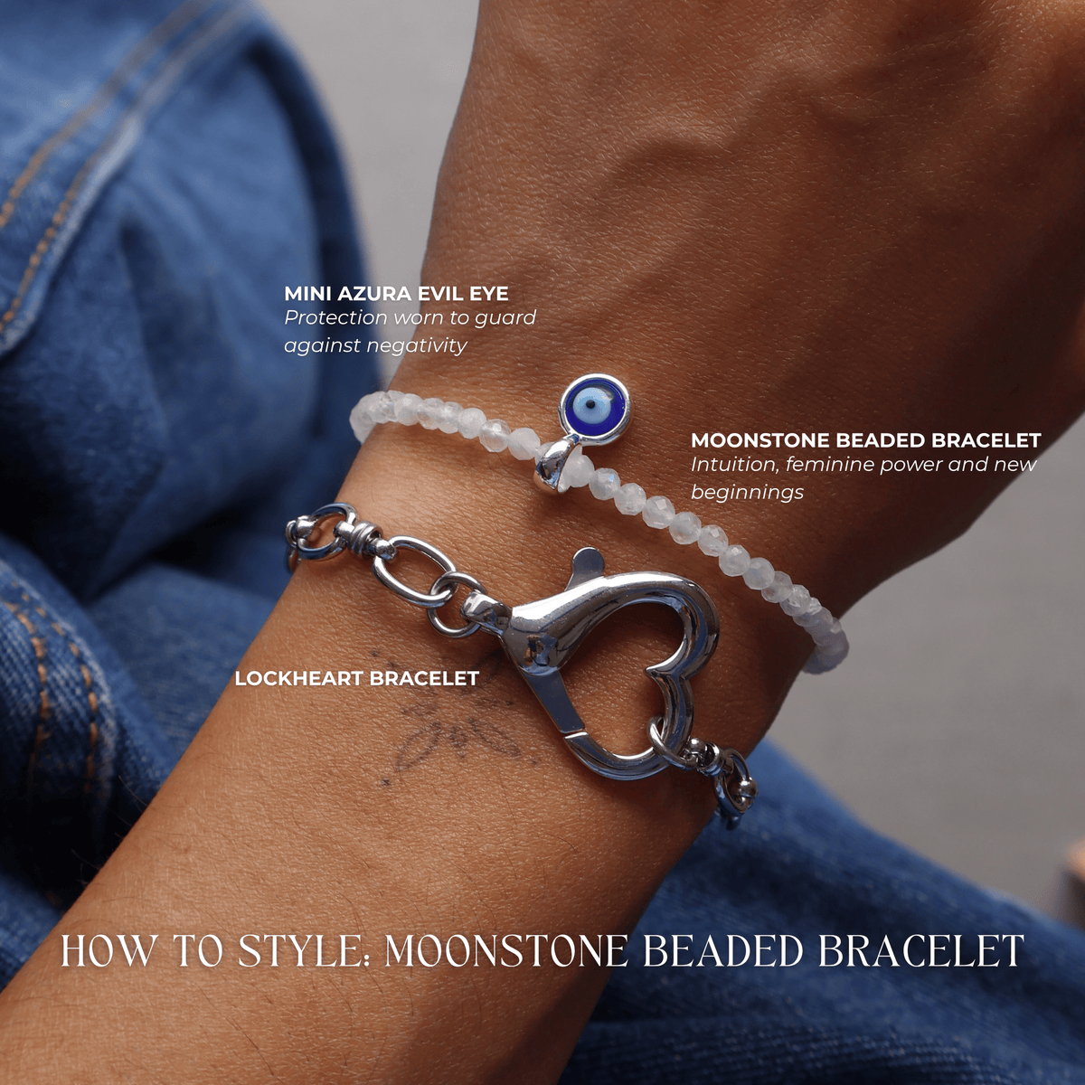 Moonstone for Feminine Energy Crystal Beaded Bracelet
